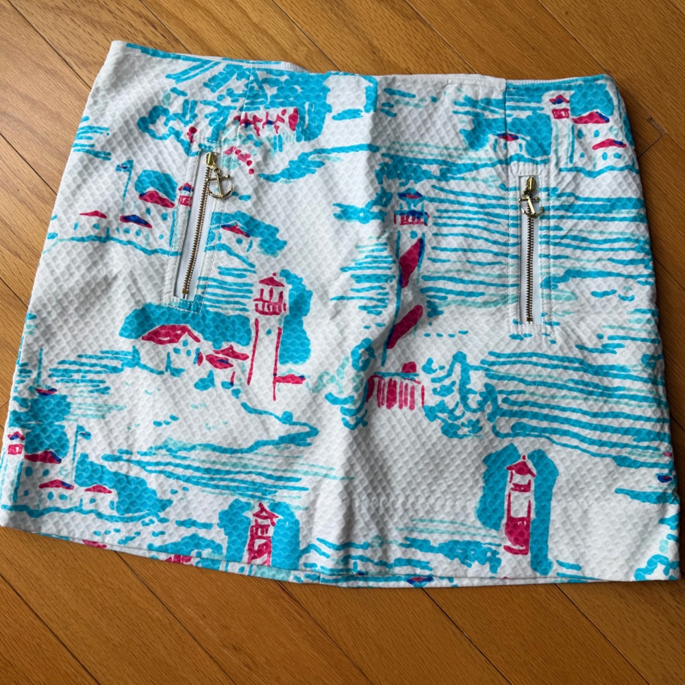 Lilly Pulitzer Blue and White Skirt